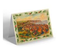 CHRISTMAS NOTELET - Robin Hood's Bay (a) - Vintage Art Style