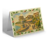 CHRISTMAS NOTELET - Rozel Shelter, Weston-super-Mare - Vintage Art Style