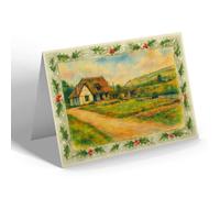 CHRISTMAS NOTELET - Salmon Leap Cafe, Dartbridge - Vintage Art Style