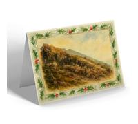 CHRISTMAS NOTELET - Snowdon, The Summit - Vintage Art Style