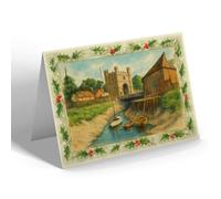 CHRISTMAS NOTELET - South Gate, Kings Lynn - Vintage Art Style