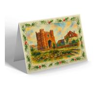 CHRISTMAS NOTELET - South Gates, Kings Lynn - Vintage Art Style