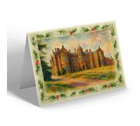 CHRISTMAS NOTELET - South Side, Ingestre Hall - Vintage Art Style