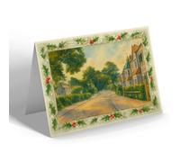 CHRISTMAS NOTELET - Southend-on-Sea. The Hamlet, Westcliff - Vintage Art Style