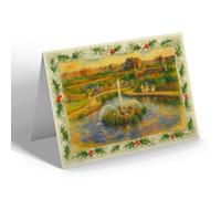 CHRISTMAS NOTELET - St Annes-on-the-Sea. The Grotto - Vintage Art Style