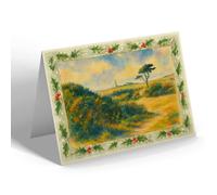 CHRISTMAS NOTELET - St Catherine Lighthouse Niton Undercliff - Vintage Art Style