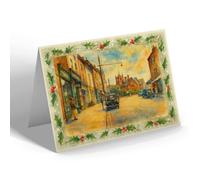CHRISTMAS NOTELET - St John's, Worcester (a) - Vintage Art Style