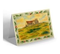 CHRISTMAS NOTELET - St Mary's Catholic Church, Benbecula - Vintage Art Style