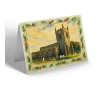 CHRISTMAS NOTELET - St Mary's Church, Beaumaris - Vintage Art Style