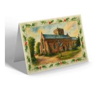 CHRISTMAS NOTELET - St Mary's Church, Fordingbridge - Vintage Art Style