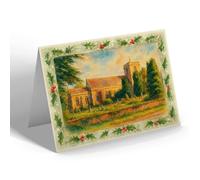 CHRISTMAS NOTELET - St Mary's Church, Henbury - Vintage Art Style