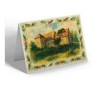 CHRISTMAS NOTELET - St Peter's Church, West Cliffe - Vintage Art Style