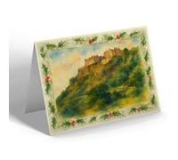 CHRISTMAS NOTELET - Stirling Castle from King's Park - Vintage Art Style
