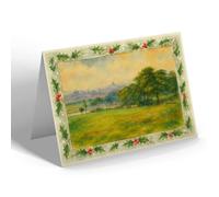 CHRISTMAS NOTELET - Stoke-on-Trent. from Hartshill - Vintage Art Style