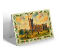 CHRISTMAS NOTELET - Stoke-on-Trent. St Peter's Church - Vintage Art Style