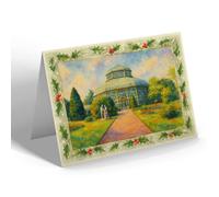 CHRISTMAS NOTELET - The Botanical Gardens, Dublin - Vintage Art Style