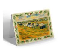 CHRISTMAS NOTELET - The Camp, Bastion Road, Prestatyn - Vintage Art Style