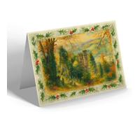 CHRISTMAS NOTELET - The Church, StJust-In-Roseland - Vintage Art Style