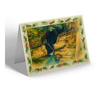 CHRISTMAS NOTELET - The Devil's Punchbowl - Vintage Art Style