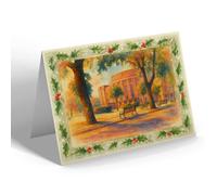 CHRISTMAS NOTELET - The Front, Shakespeare Memorial Theatre - Vintage Art Style