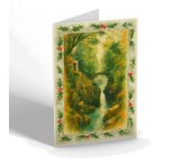 CHRISTMAS NOTELET - The Hermitage, Dunkeld - Vintage Art Style