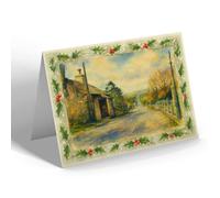 CHRISTMAS NOTELET - The Holyhead Road, Cerrig Y Druidion - Vintage Art Style