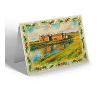 CHRISTMAS NOTELET - The Hotel, Lochmaddy, North Uist - Vintage Art Style