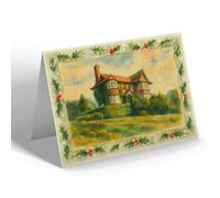 CHRISTMAS NOTELET - The Laurels, Silverdale - Vintage Art Style