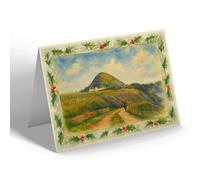 CHRISTMAS NOTELET - The Law, North Berwick - Vintage Art Style