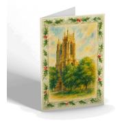 CHRISTMAS NOTELET - The Minster, Western Towers, Beverley - Vintage Art Style