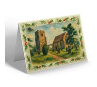 CHRISTMAS NOTELET - The Old Chancel, Rugeley - Vintage Art Style