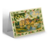 CHRISTMAS NOTELET - The Palace, Maidstone (a) - Vintage Art Style