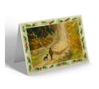 CHRISTMAS NOTELET - The Pass of Llamberis, North Wales - Vintage Art Style