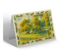 CHRISTMAS NOTELET - The Ponds, North Wales Sanatorium, Denbigh - Vintage Art Style