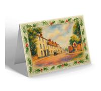 CHRISTMAS NOTELET - The Red Lion Hotel, Sidbury - Vintage Art Style