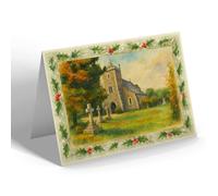 CHRISTMAS NOTELET - The Roman Catholic Church, Effingham - Vintage Art Style