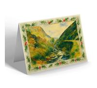 CHRISTMAS NOTELET - The Shore Road, Glenmaye - Vintage Art Style