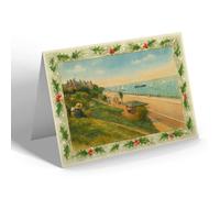 CHRISTMAS NOTELET - The Slopes, Westcliff-on-Sea - Vintage Art Style