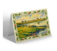 CHRISTMAS NOTELET - The Stores, Lochmaddy, North Uist - Vintage Art Style