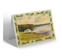 CHRISTMAS NOTELET - The Tarn, Talkin - Vintage Art Style