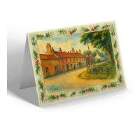 CHRISTMAS NOTELET - The Three Tuns Inn, Ingoldmells - Vintage Art Style