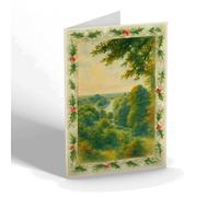 CHRISTMAS NOTELET - The View from the Terrace, Richmond - Vintage Art Style