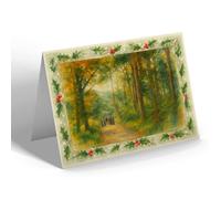 CHRISTMAS NOTELET - The Walks, Cluny Hill, Forres (a) - Vintage Art Style