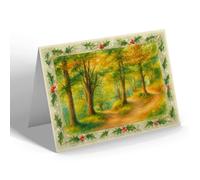 CHRISTMAS NOTELET - The Walks, Cluny Hill, Forres (b) - Vintage Art Style