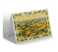 CHRISTMAS NOTELET - The White Lady Off the Brig, Filey - Vintage Art Style