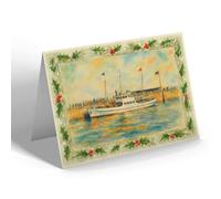 CHRISTMAS NOTELET - The Yorkshire Belle, Bridlington - Vintage Art Style