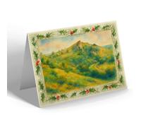 CHRISTMAS NOTELET - Thor's Cave, Wetton - Vintage Art Style