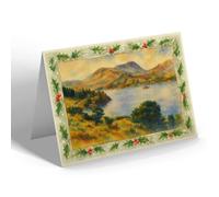 CHRISTMAS NOTELET - Ullswater from Place Fell - Vintage Art Style