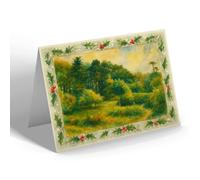 CHRISTMAS NOTELET - View from the Hermitage, Whitwell - Vintage Art Style