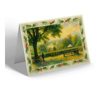 CHRISTMAS NOTELET - View from the Terrace, Richmond - Vintage Art Style